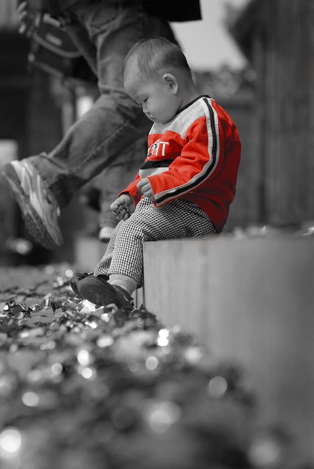 Chinese kid in Pingyao