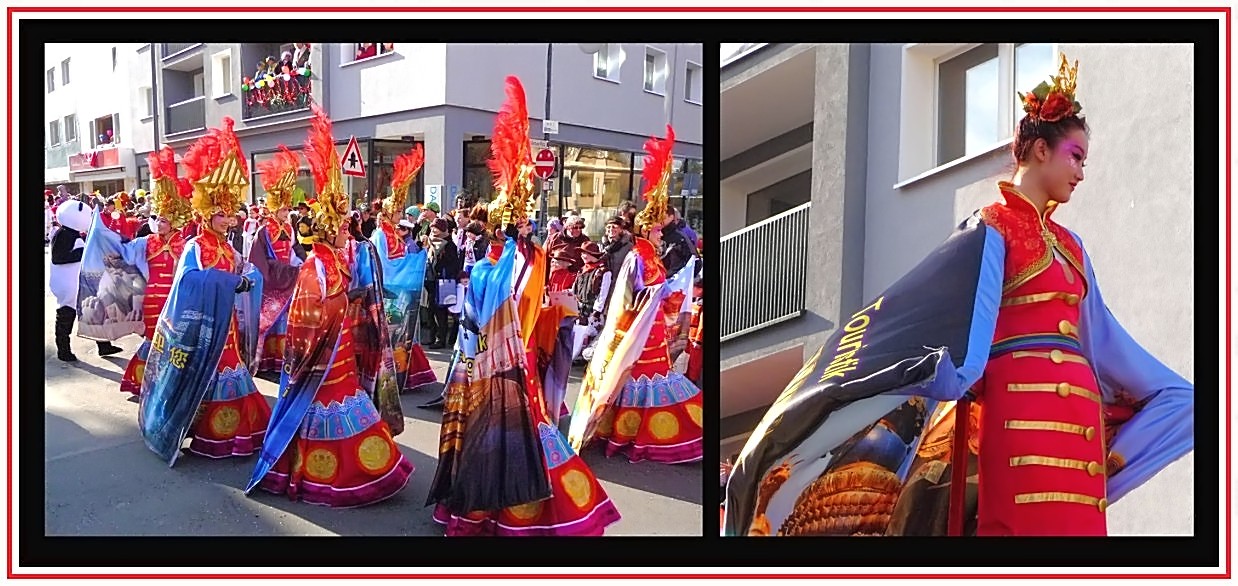 Chinesinnen im Kölner Karneval