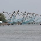 chinesische Fischernetze Kochin Indien