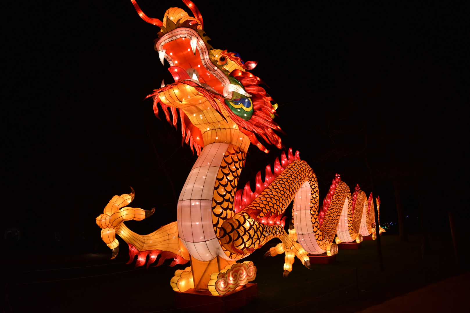 Chinesische Lichter im Allwetterzoo Münster