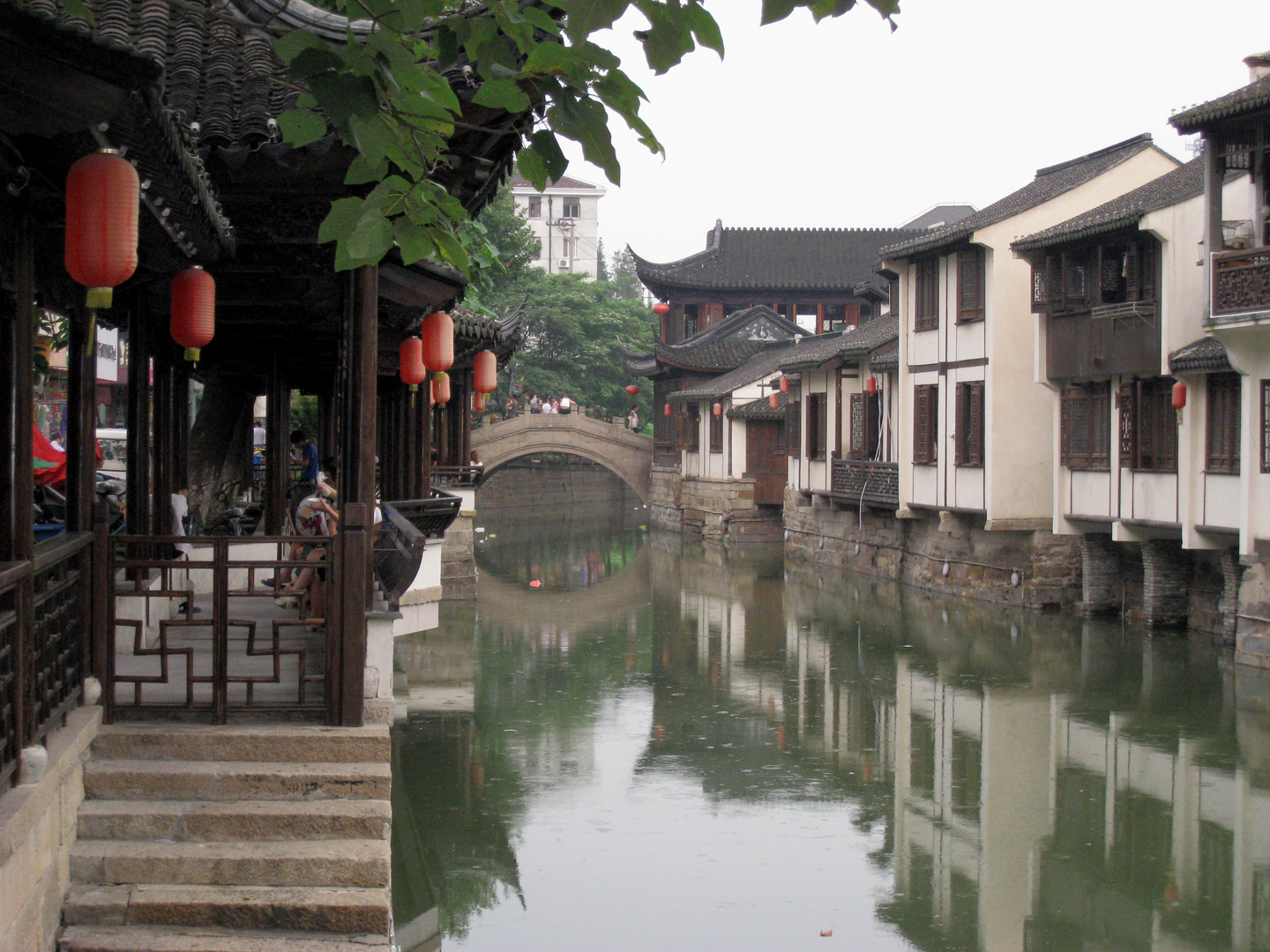 Chinesische Wasserstadt Nanxiang bei Shanghai