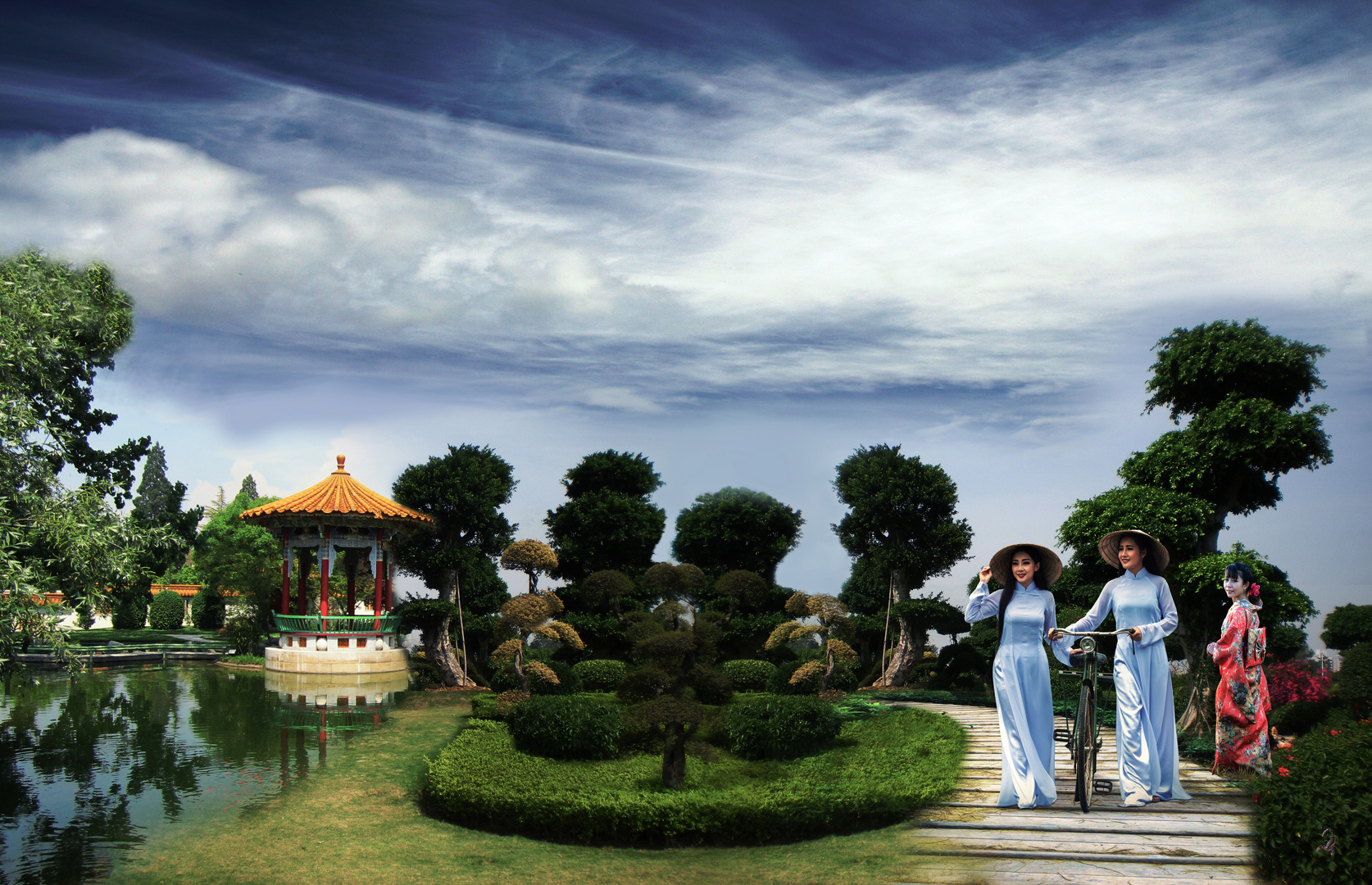 Chinesischer Garten Foto & Bild digiart Bilder auf