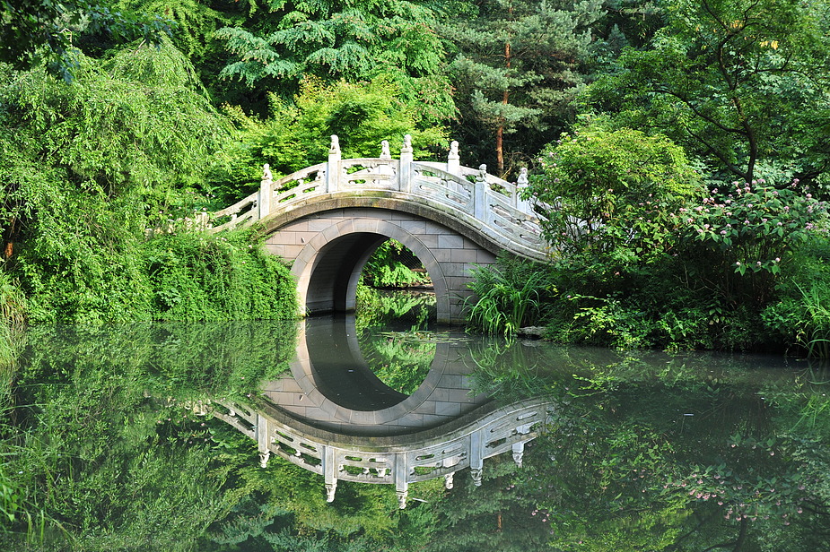 Chinesischer Garten Foto & Bild landschaft, bach, fluss