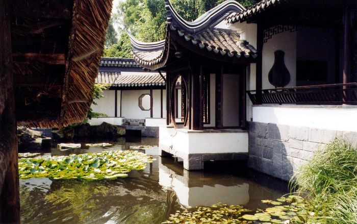 Chinesischer Garten der Ruhruni Bochum Foto & Bild kunstfotografie