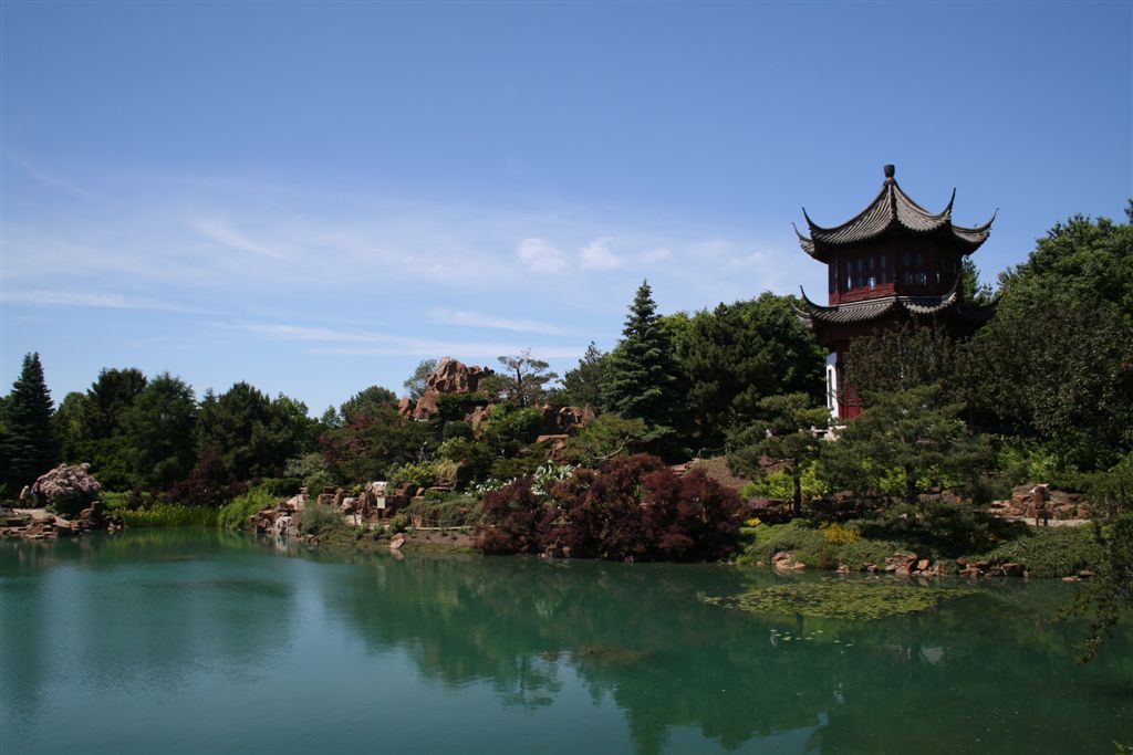 Chinesischer Garten im Botanischen Garten Montreal Foto & Bild