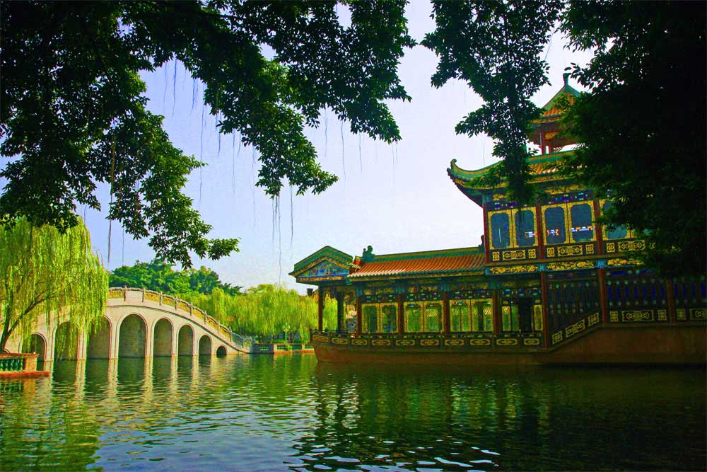 Chinesischer Garten in Shanghai