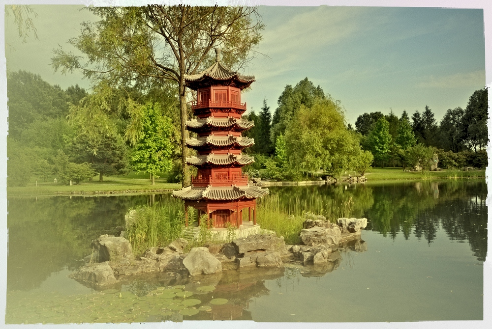 Chinesische Pagode Garten
