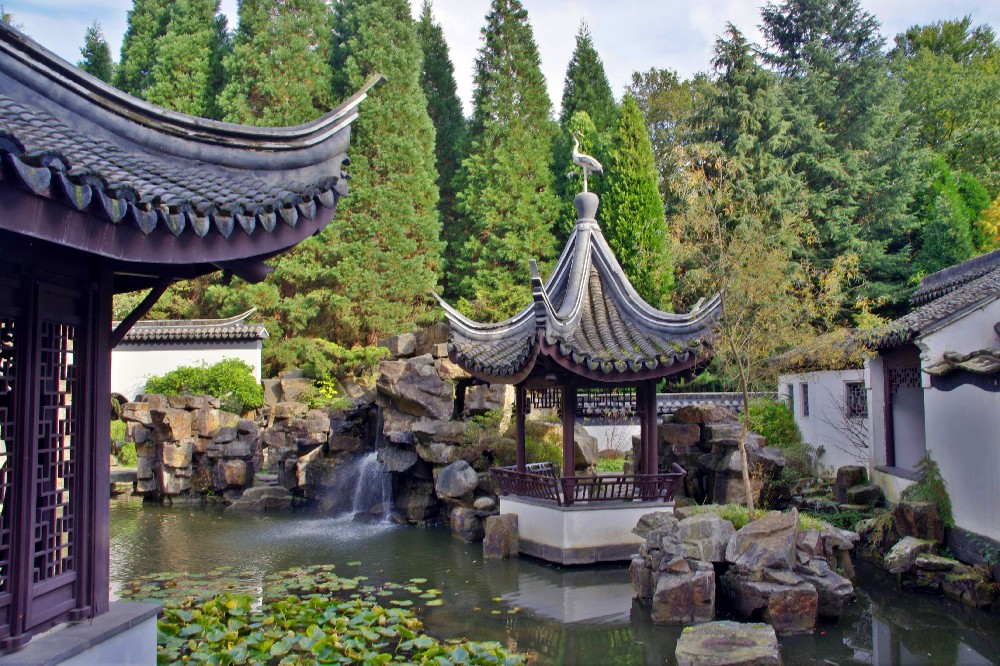 Chinesischer Garten Uni Bochum (HDRFoto) Foto & Bild