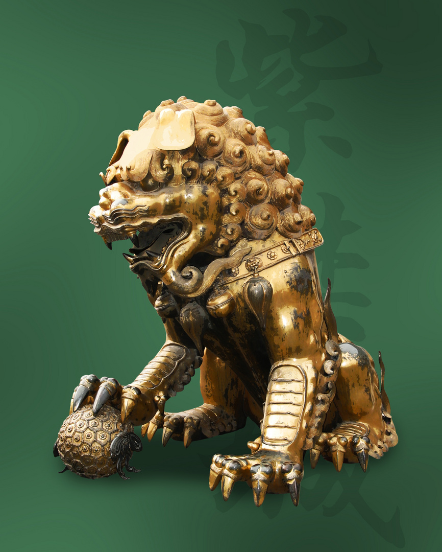 Chinesischer goldener Löwe I