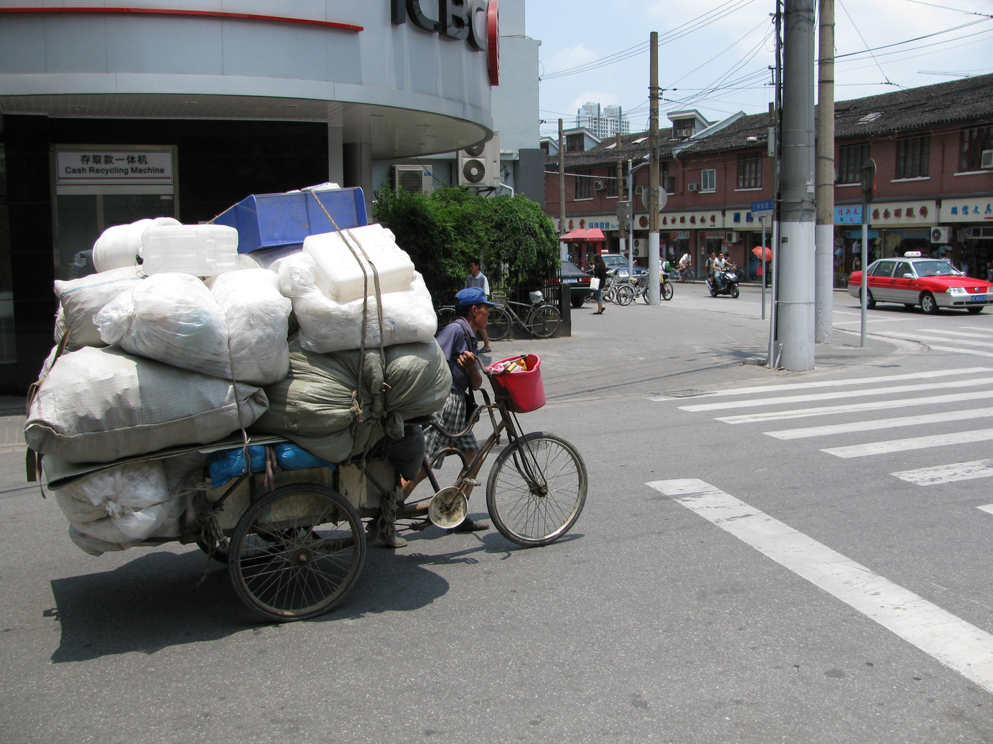 Chinesischer Recycling-Transporter