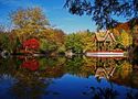 Chinesischer Tempel, Westpark München von Matthias Ott Fotografie