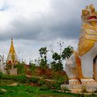 Chinthes temple guardian in Thaung Tho