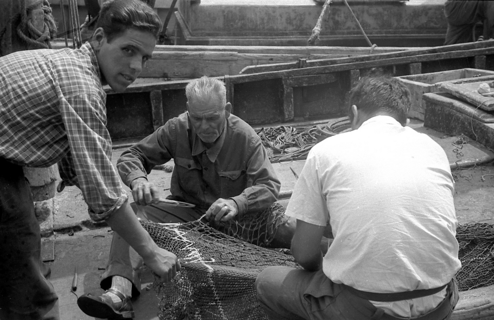 CHIOGGIA 1955-Rammendo delle reti