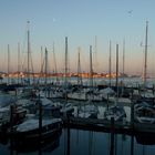 Chioggia am Morgen von Sottomarina aus gesehen