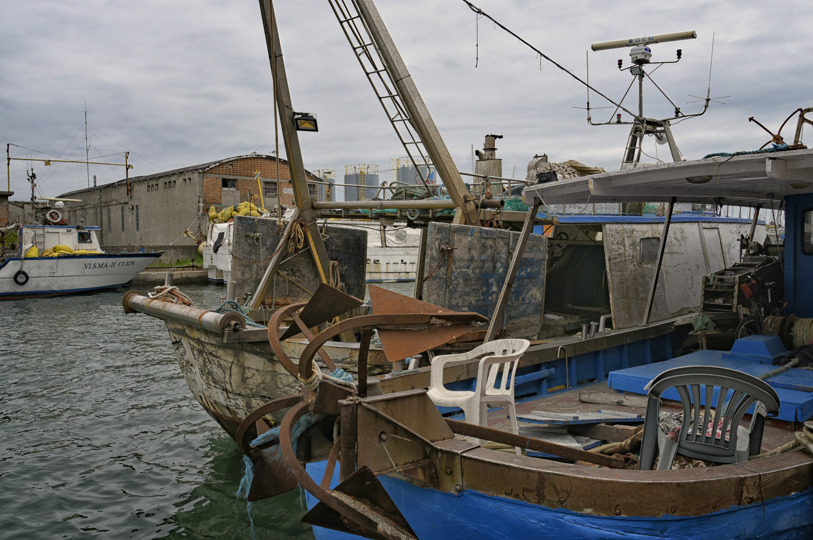  Chioggia  uralte Krabben Fischerboote