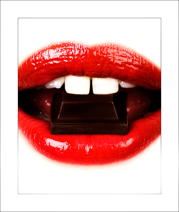 chocolate and lips