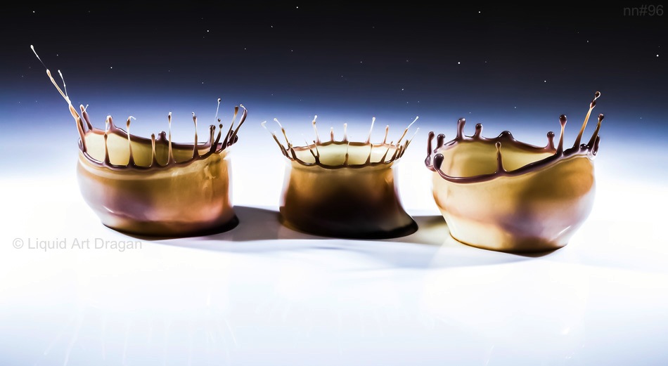 Chocolate crowns by night