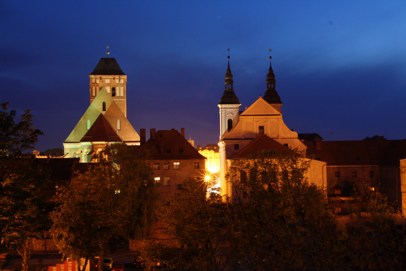 Chojnice / widok z miejsca starej Kostnicy