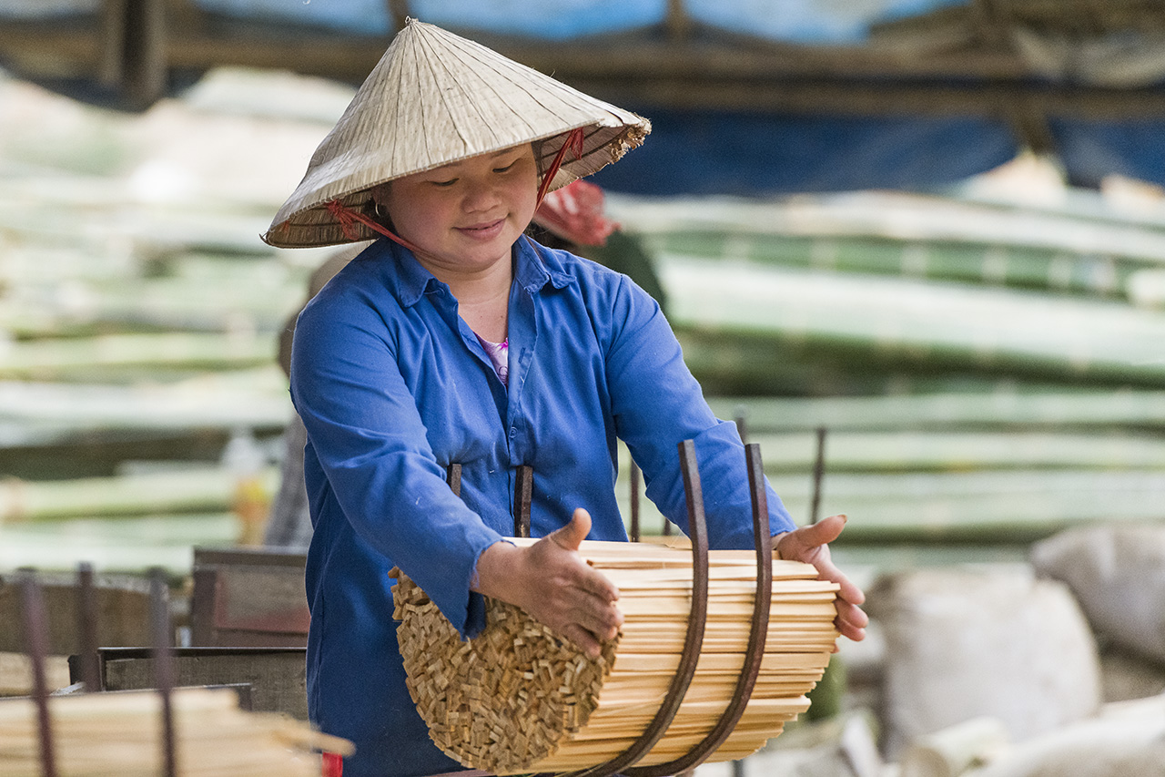 Chop Stick Factory Worker