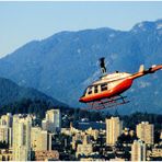 Chopper over Vancouver...