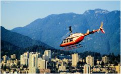 Chopper over Vancouver...