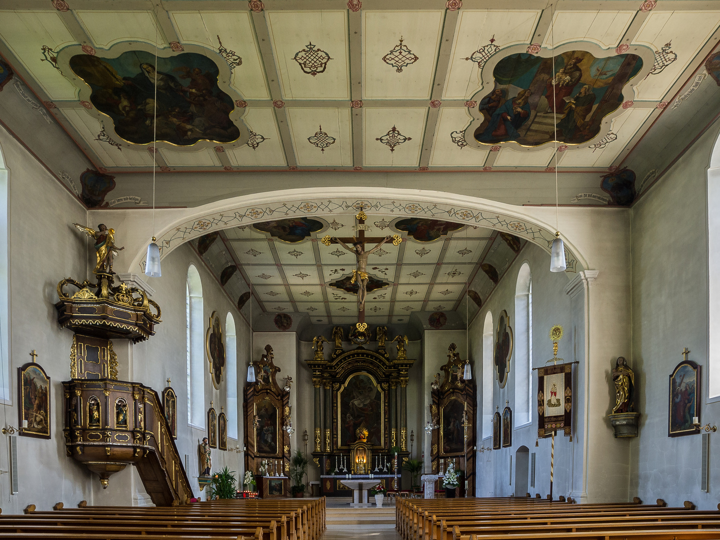 Chor und Altar im "Aufhofener Käppele"