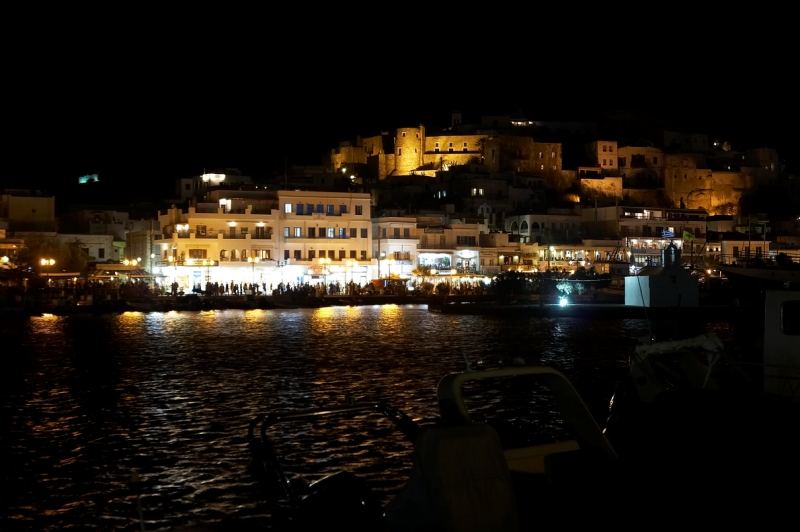 " Chora a Naxos by night"