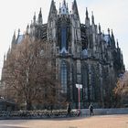 Chorabschluss von Osten, Kölner Dom Hochformat (29.11.2011)