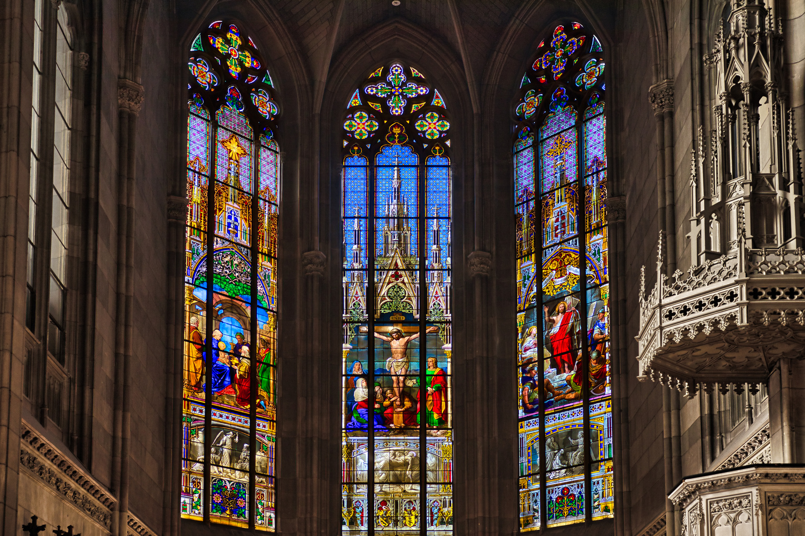 Chorfenster Elisabethenkirche - Basel