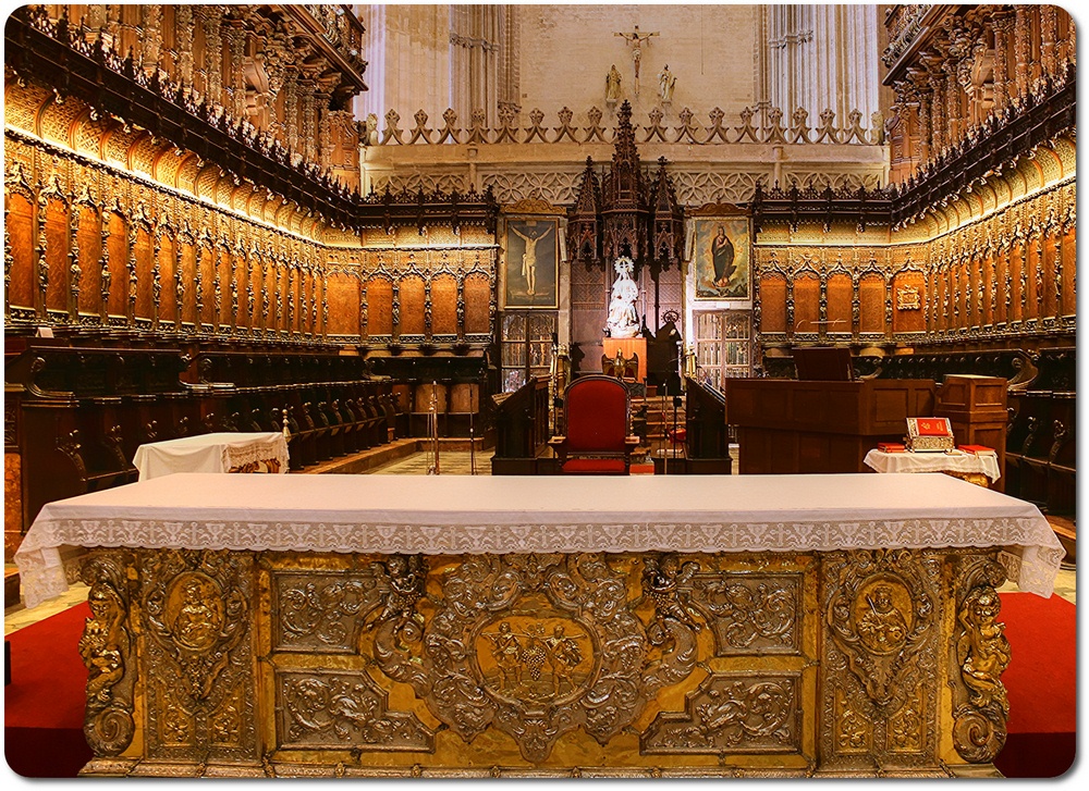 Chorgestühl der Kathedrale von Sevilla