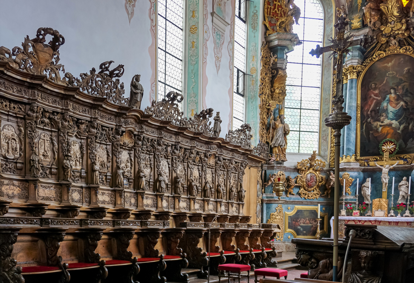 Chorgestühl der St. Magnus Kirche in Bad Schussenried