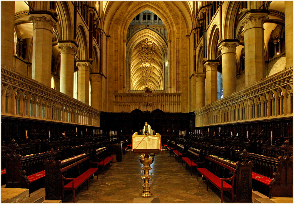 Chorraum in der Cathedrale in Canterbury / England