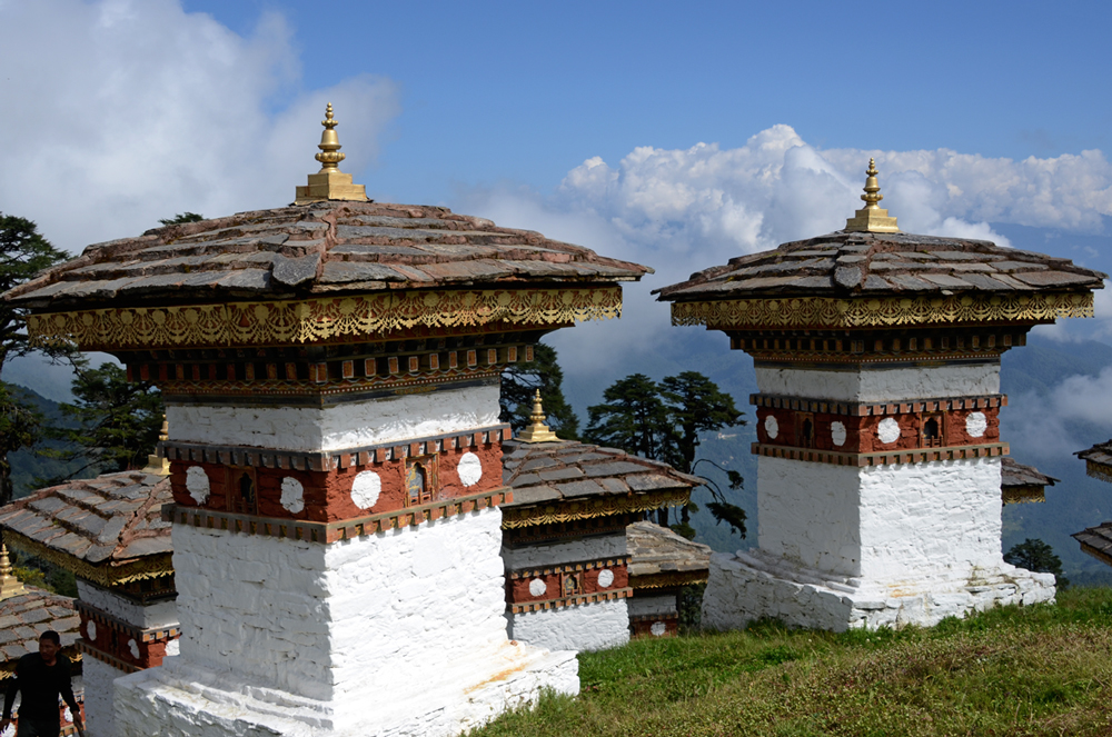 Chorten auf dem Dochula Pass