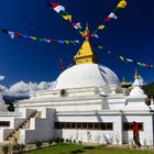 Chorten des Frauenklosters bei Punakha...