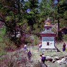 Chorten on the way to the Jomolhari base camp