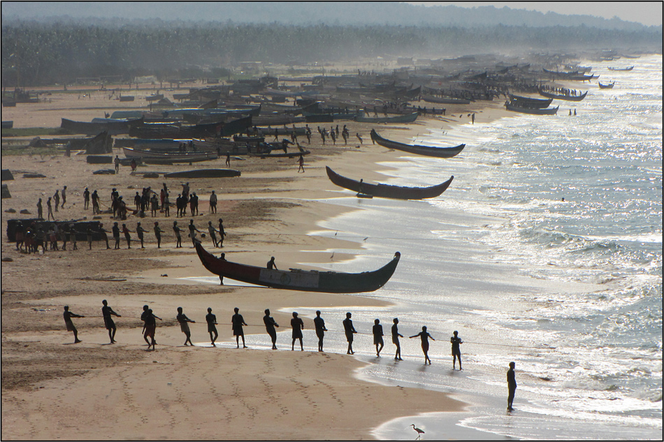 Chowara fisherman's beach