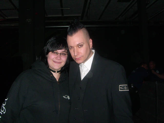 Chris Pohl (BlutEngel, Terminal Choice) und Ich