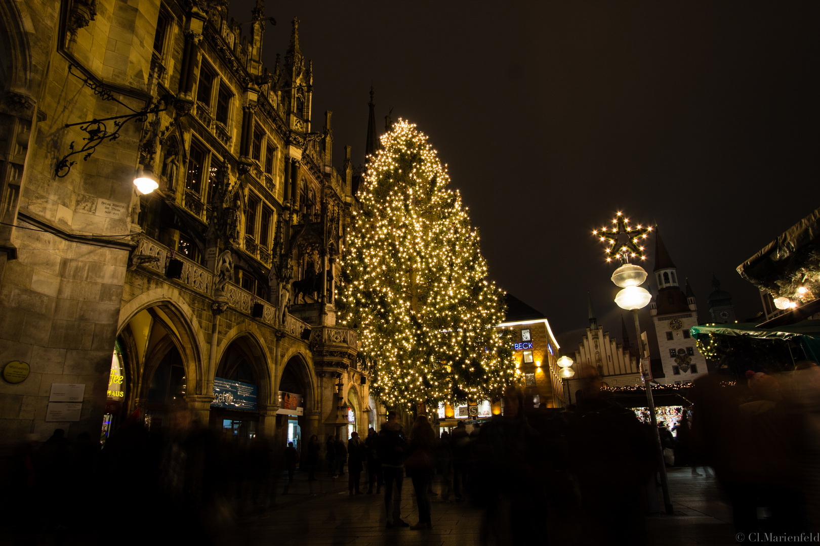 Christbaum am Marienplatz