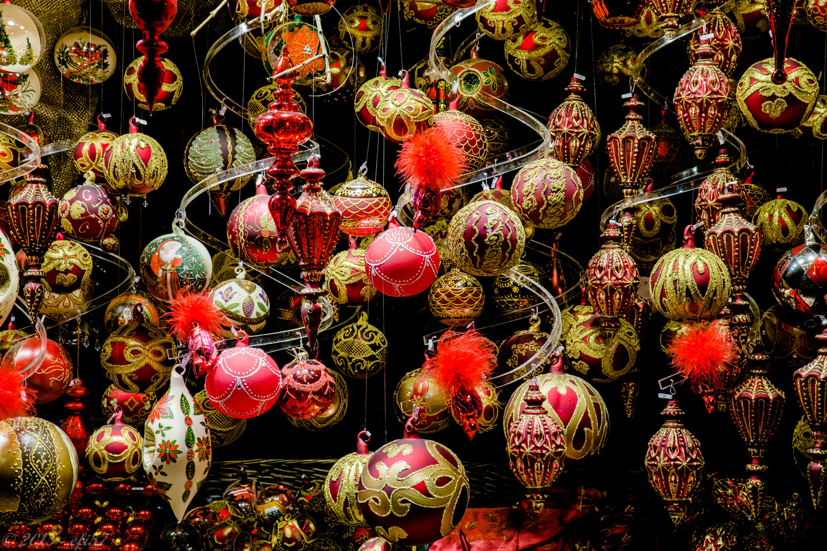 Christbaumschmuck in Rot