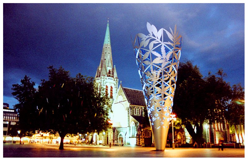 Christchurch am Abend