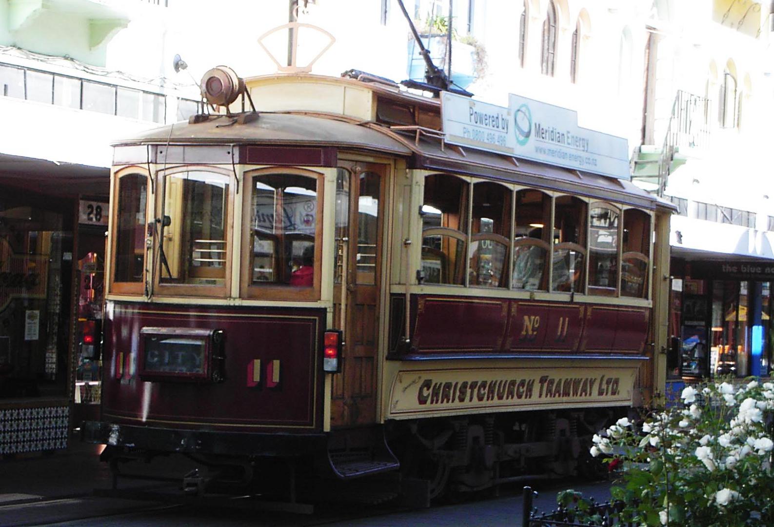 christchurchs Strassenbahn