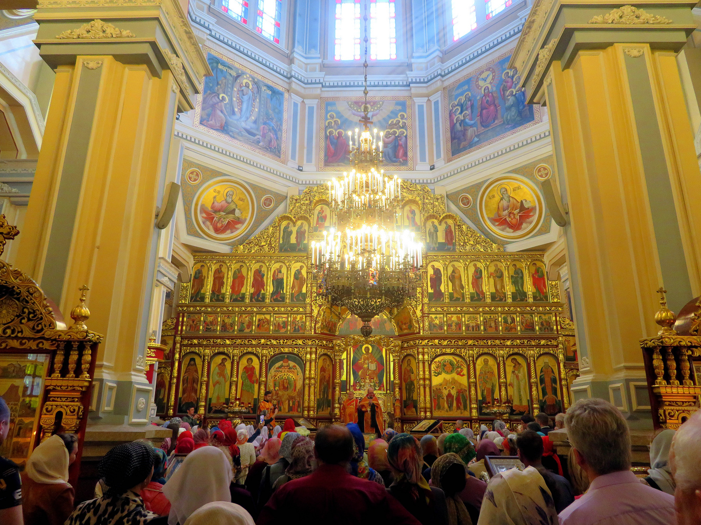 Christi Himmeldfahrt Kathedrale ein russisch orthodoxes Gotteshaus in Almaty Kasachstan