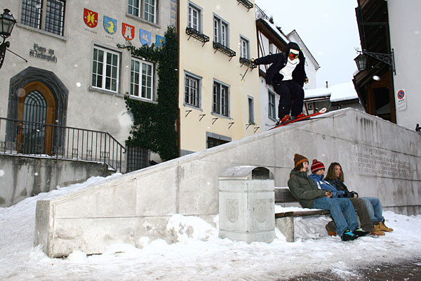 Christian Coray in der Churer Altstadt