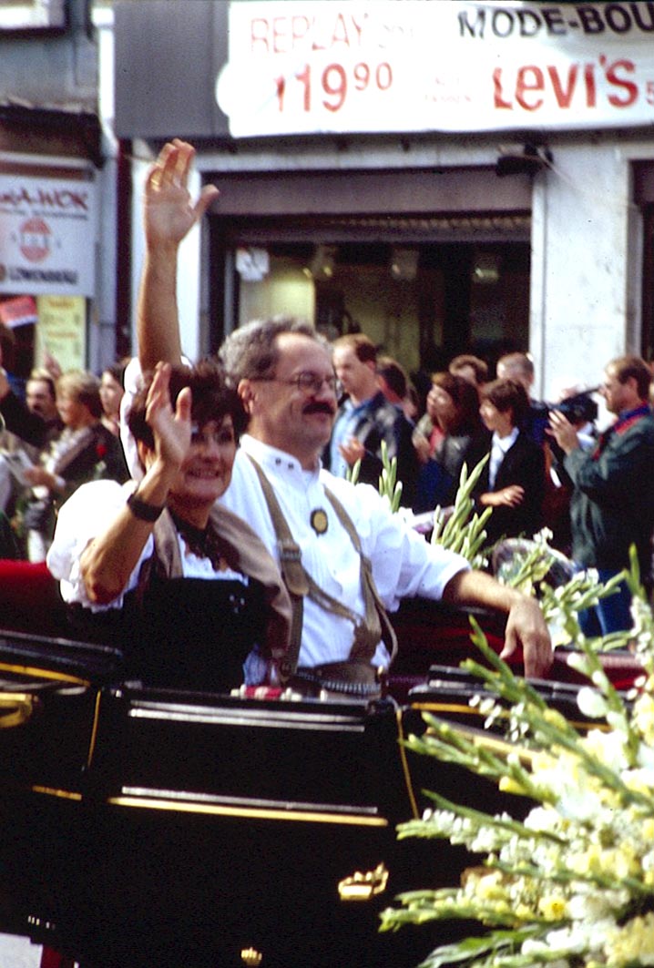 Christian Ude in der Kutsche zum Oktoberfest