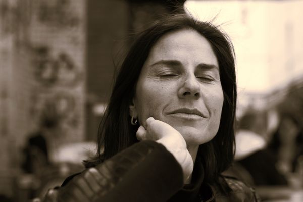 Christin erzählt mir gerade von ihrem Schatz.