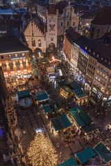 Christkindlmarkt Vogelperspektive