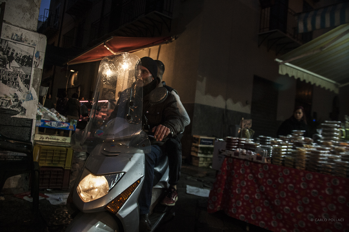 Christmas Eve at the popular market.