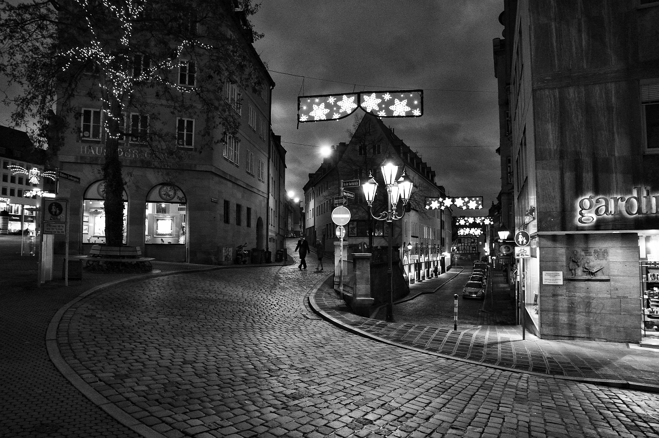 Christmas Eve in the city of Nuremberg