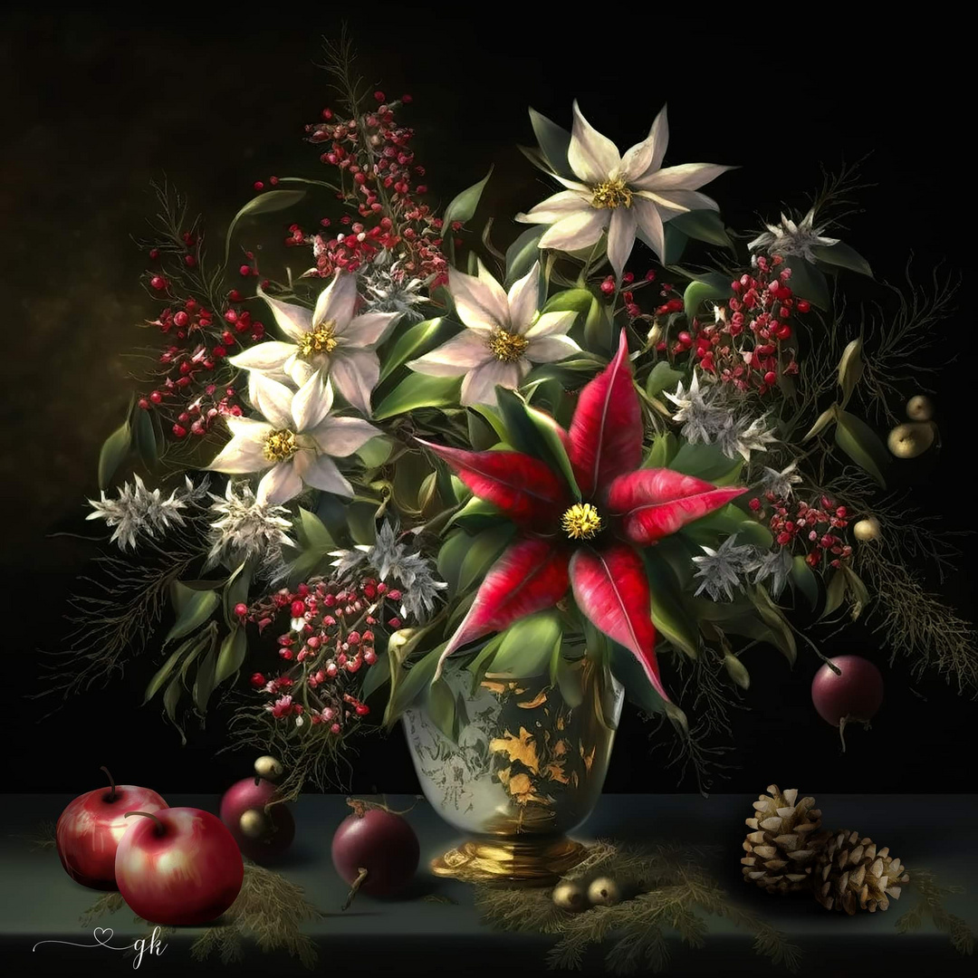Christmas Flowers Foto & Bild fotomontage, composing , digiart Bilder