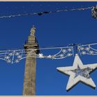 Christmas lights around greys monument newcastle